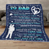 To My Dad You Are My Hero Father's Day Blanket