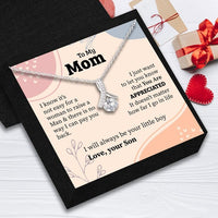 To My Mom Necklace From Your Loving Son - I Just Want To Let You Know That You Ara Appreciated I Will Always Be Your Little Boy