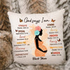 Black Pregnant Mom Inspirational Quote African American Pillow, Ideal Gift for Mother’s Day