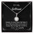 To My Girlfriend Necklace - I Am Happy That I Am With You Eternal Hope Pendant Necklace with Message Card