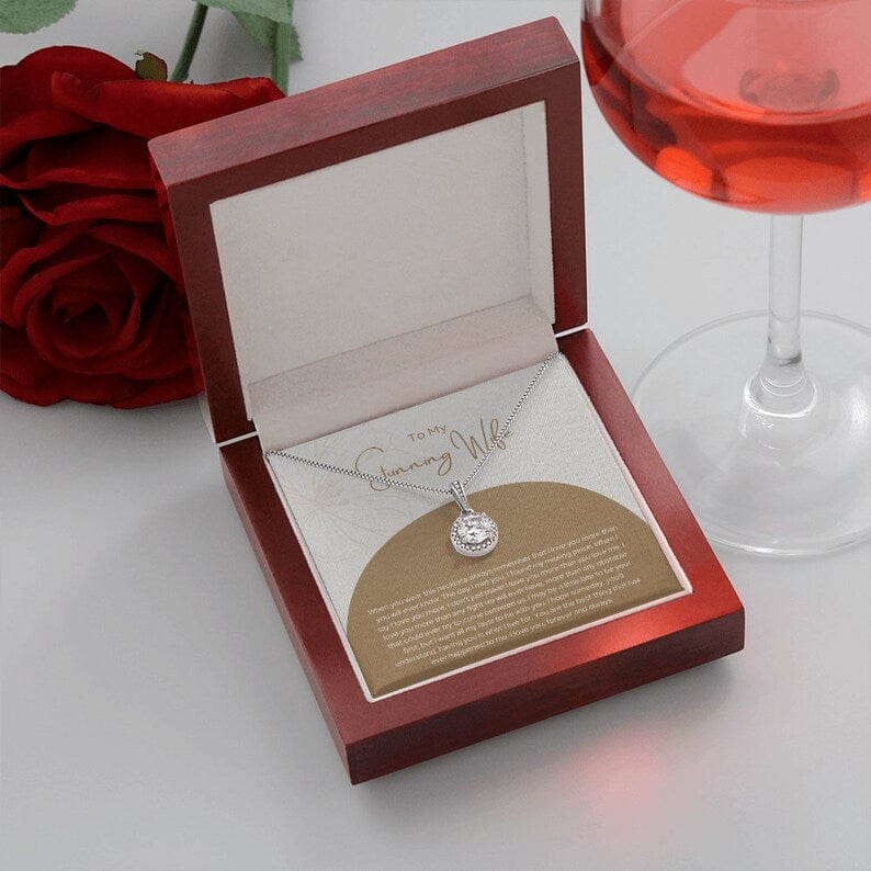 To My Stunning Wife Eternal Necklace - You Are The Best Thing That Has Ever Happended To Me Love You Forever