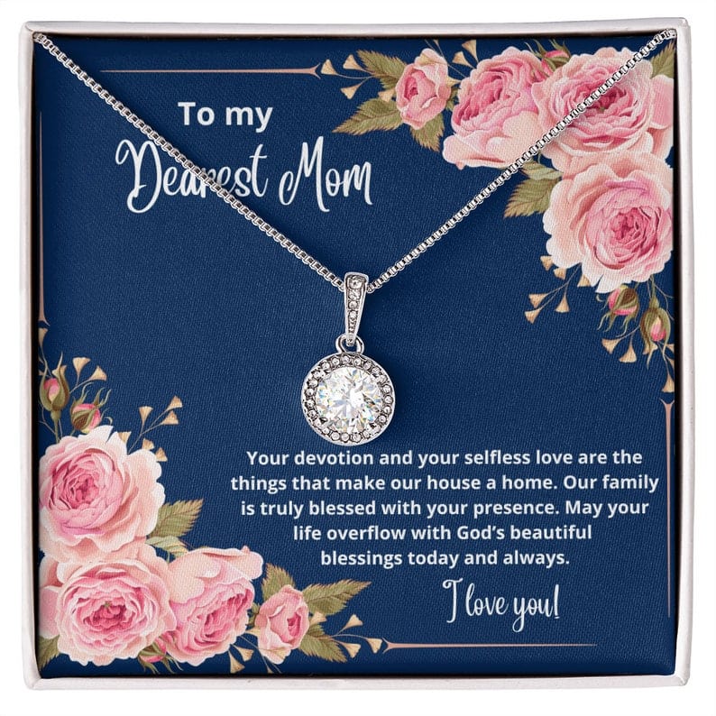 Collar Para Mi Querida Mamá - Que Tu Vida Rebose De La Hermosa Bendición De Dios Hoy Y Siempre