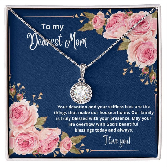 Collar Para Mi Querida Mamá - Que Tu Vida Rebose De La Hermosa Bendición De Dios Hoy Y Siempre