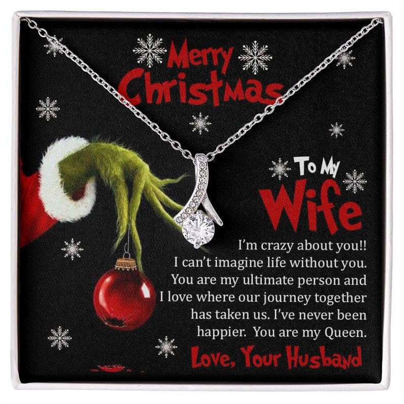 Merry Christmas To My Wife Necklace - You're My Queen I Love Where Our Journey Together Has Taken Us