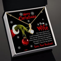 Merry Christmas To My Wife Necklace - You're My Queen I Love Where Our Journey Together Has Taken Us