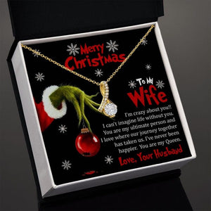 Merry Christmas To My Wife Necklace - You're My Queen I Love Where Our Journey Together Has Taken Us