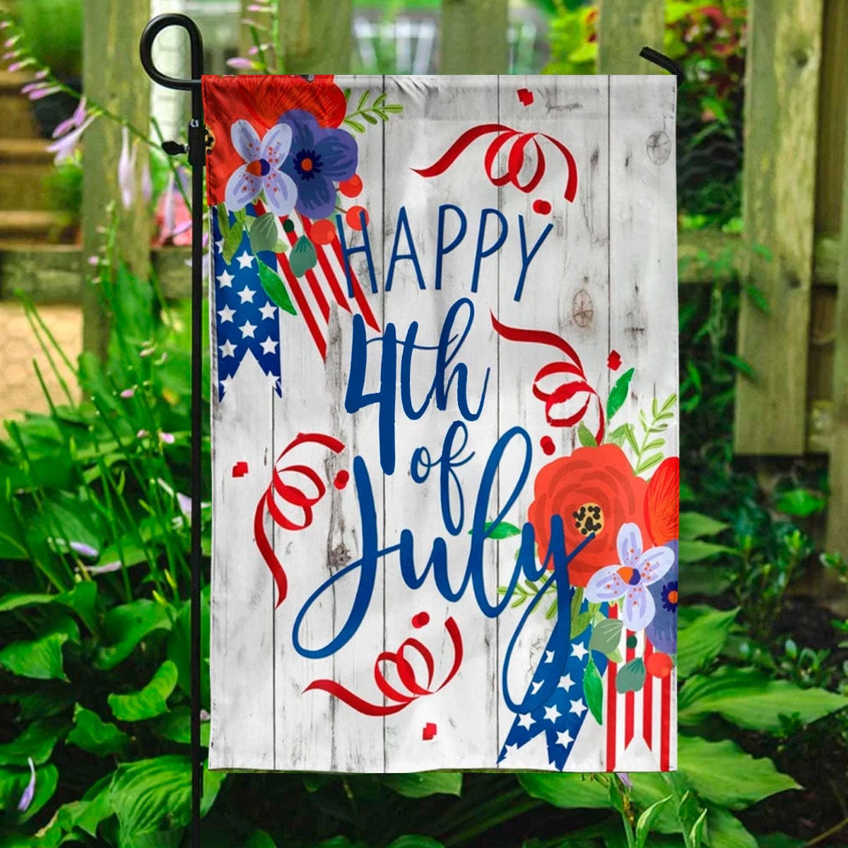 Happy 4th Of July Independence Day House & Garden Flag