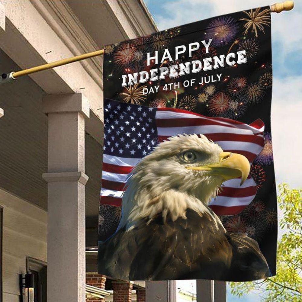 4th Of July Eagle Happy Independence Day House & Garden Flag
