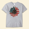 Sunflower American Flag Independence Day Shirts