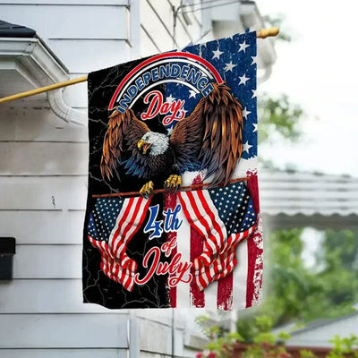 4th Of July Eagle American Independence Day House & Garden Flag