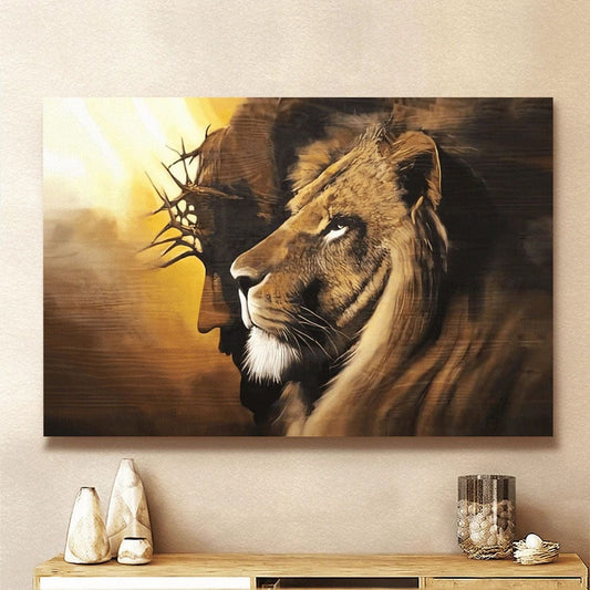 Póster de Jesús, el león de Judá, lienzo