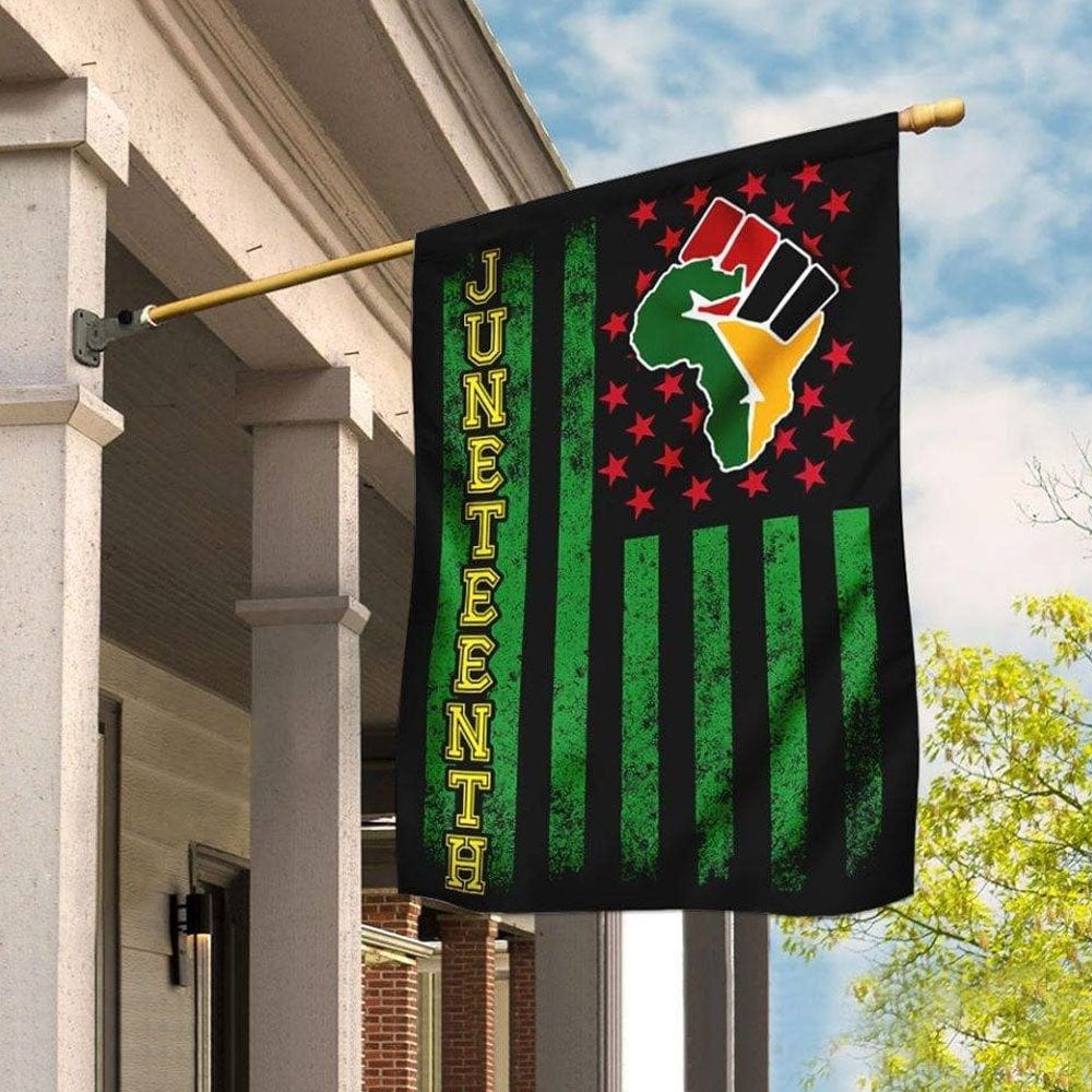 Bandera de la casa y el jardín del Juneteenth