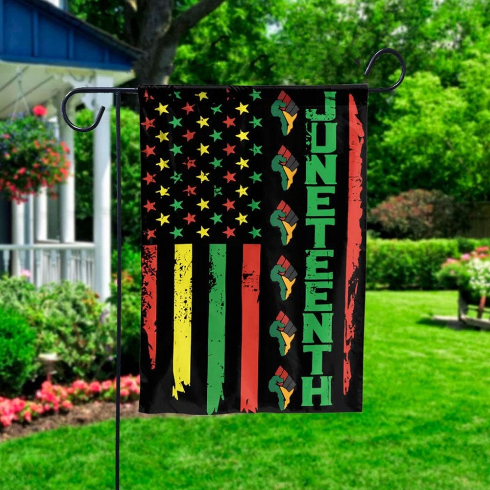 Juneteenth House & Garden Flag