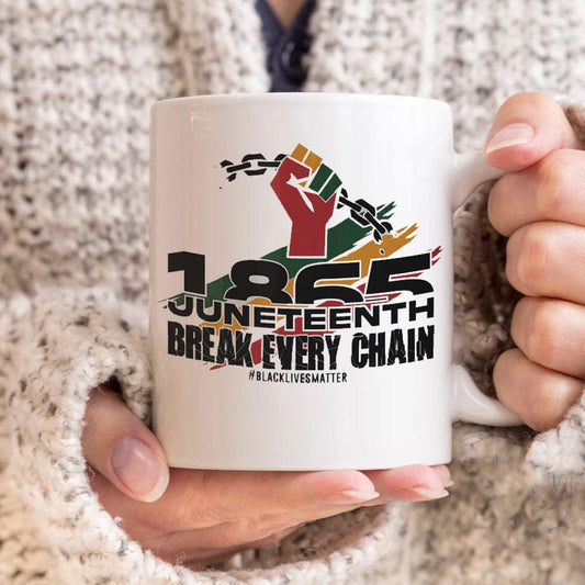 Taza del 18 de junio de 1865 "Rompe todas las cadenas"
