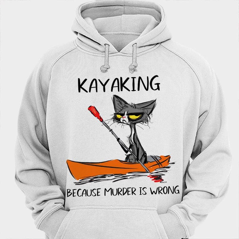 Camisetas de kayak porque el asesinato está mal