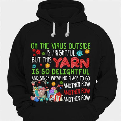 El virus afuera es aterrador, pero este hilo es muy delicioso para tejer camisetas