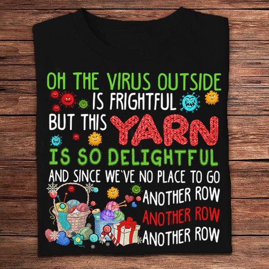 El virus afuera es aterrador, pero este hilo es muy delicioso para tejer camisetas