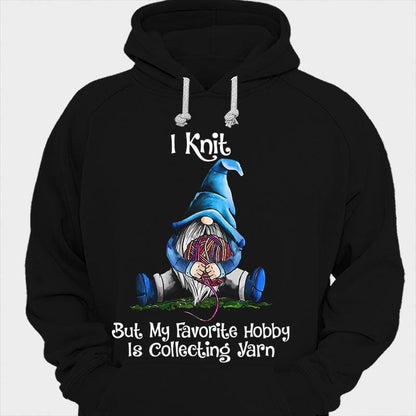 Tejo, pero mi pasatiempo favorito es coleccionar hilos y tejer camisetas de gnomos.