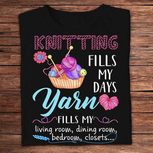 Tejer llena mis días El hilo llena mi sala de estar Camisas