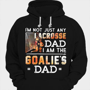 Nunca subestimes el amor de un padre portero Camisetas de lacrosse