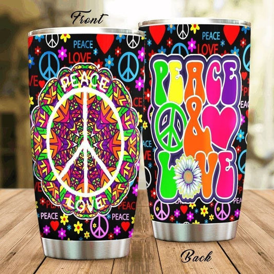Peace Love Hippie Tumbler