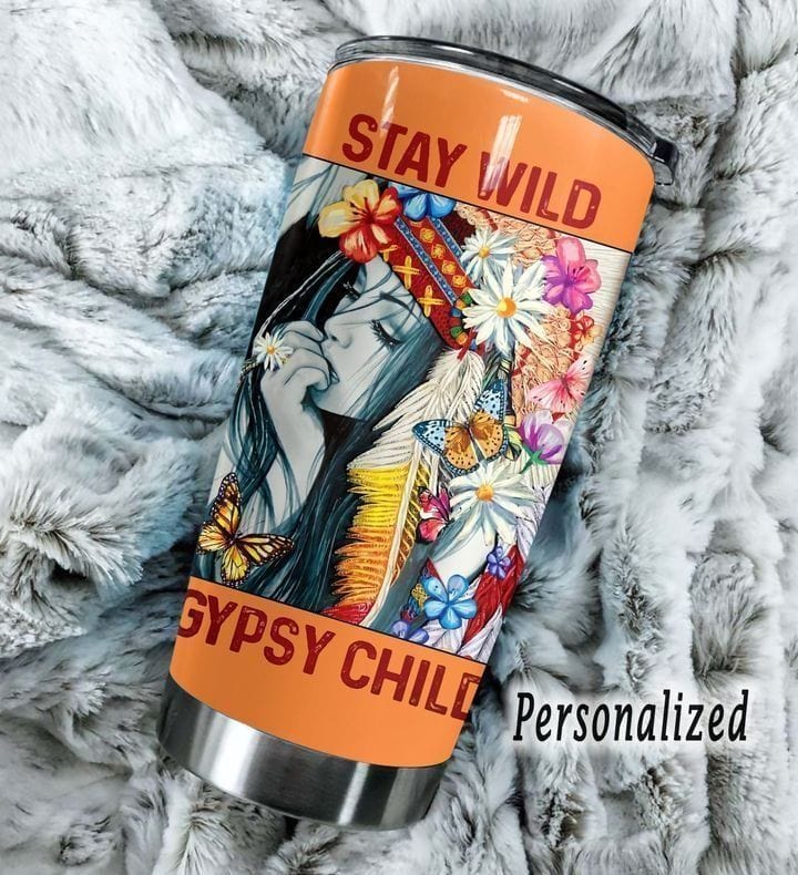 Stay Wild Gypsy Child Hippie Tumbler