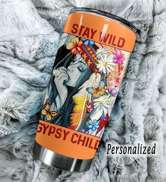Stay Wild Gypsy Child Hippie Tumbler