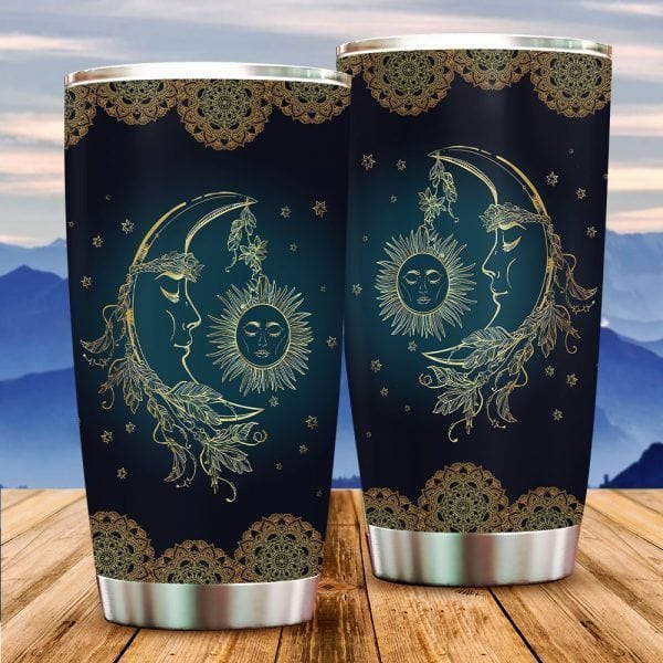 Vaso hippie Sol y Luna