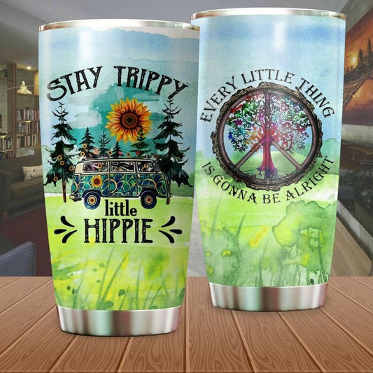 Stay Trippy Little Hippie Tumbler