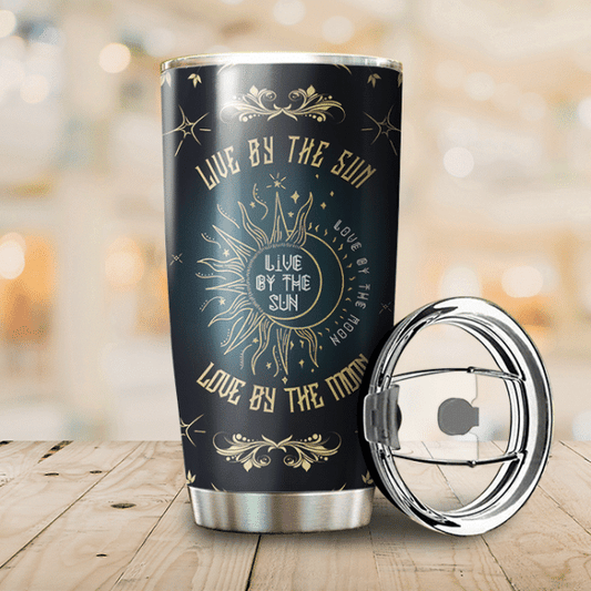 Live By Sun Love By Moon Hippie Tumbler