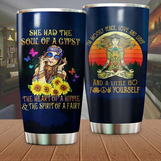 She Had Soul Of Gypsy Heart Of Hippie Tumbler