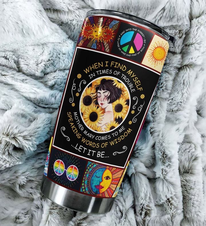 Let It Be Hippie Tumbler