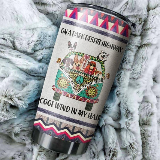 Girl & Animals Hippie Van Tumbler
