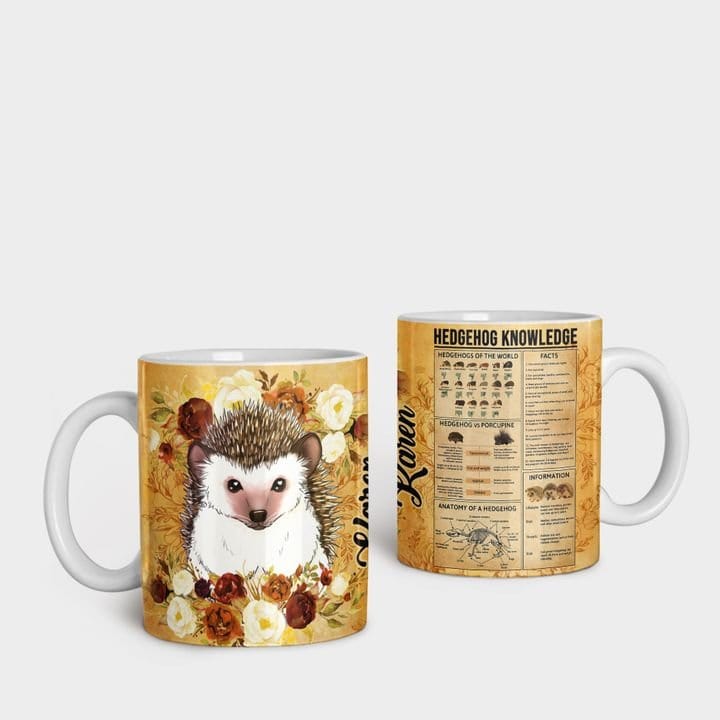 Personalized Hedgehog Knowledge Mug