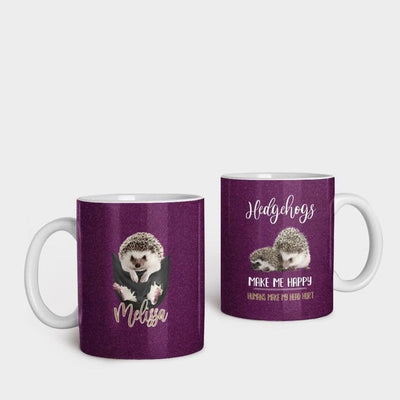 Personalized Hedgehogs Make Me Happy Mug