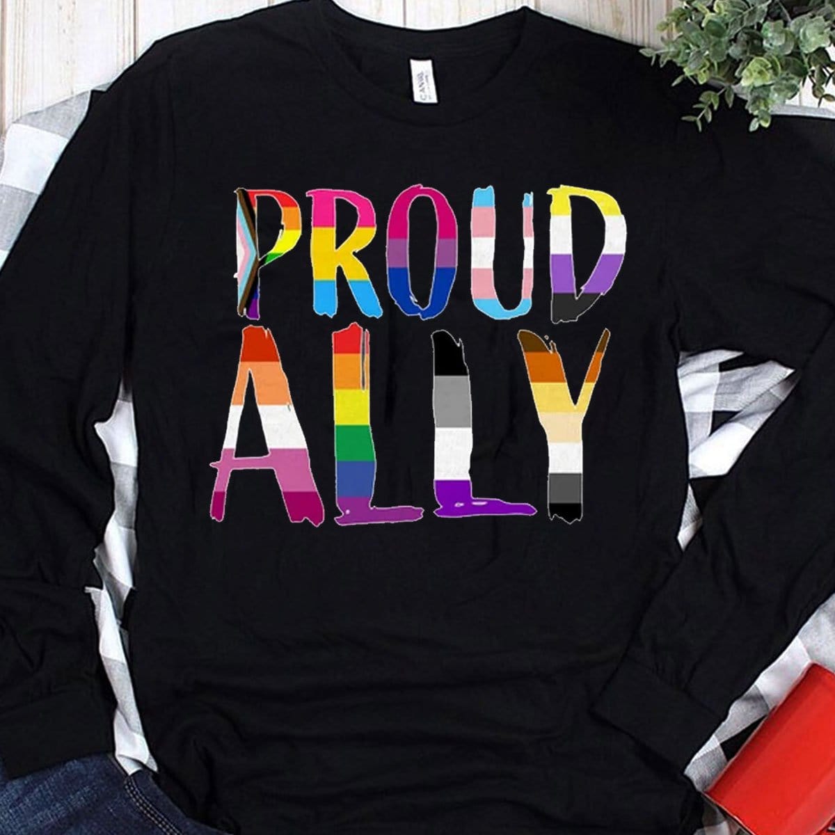 Camisetas LGBT con orgullo aliado arcoíris