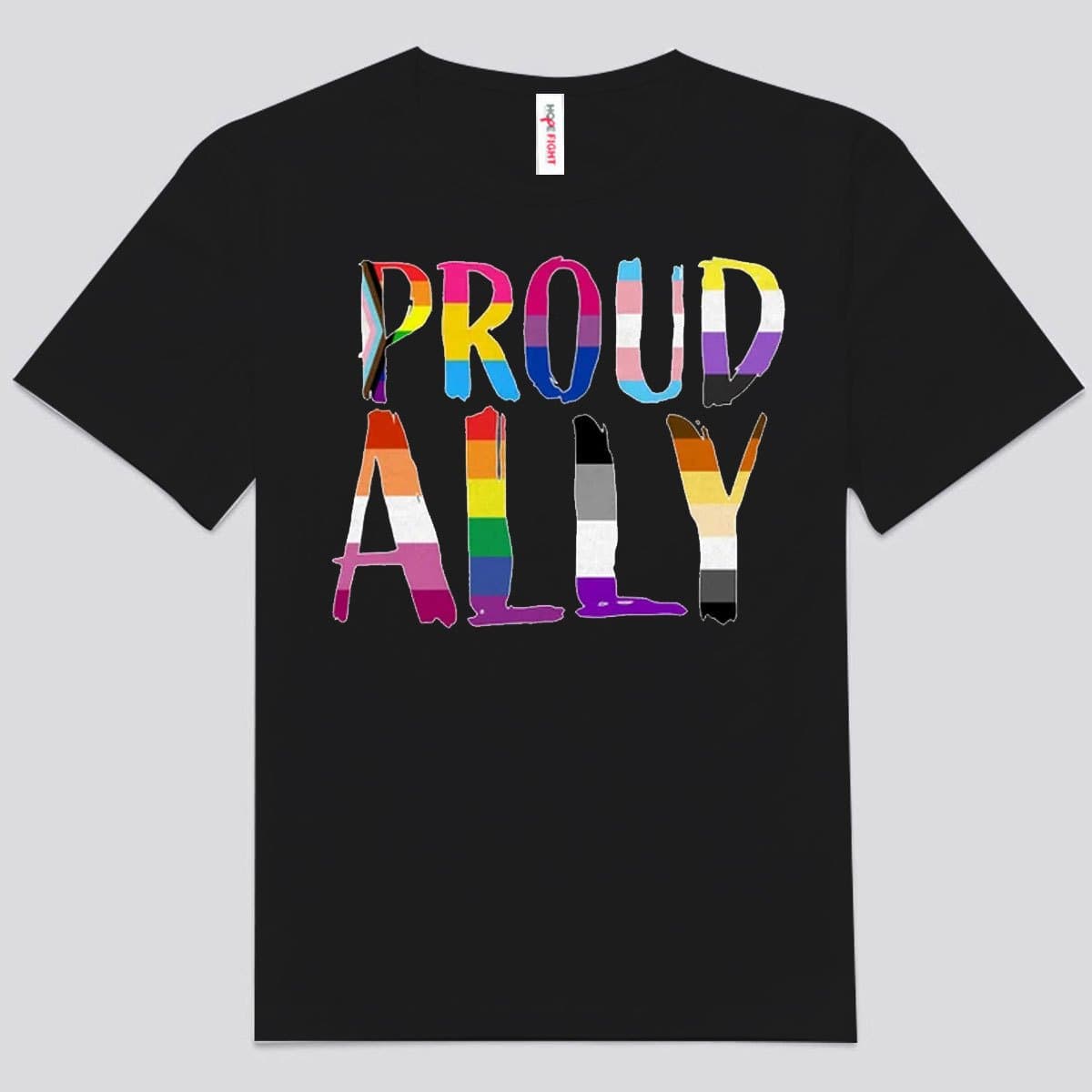 Camisetas LGBT con orgullo aliado arcoíris