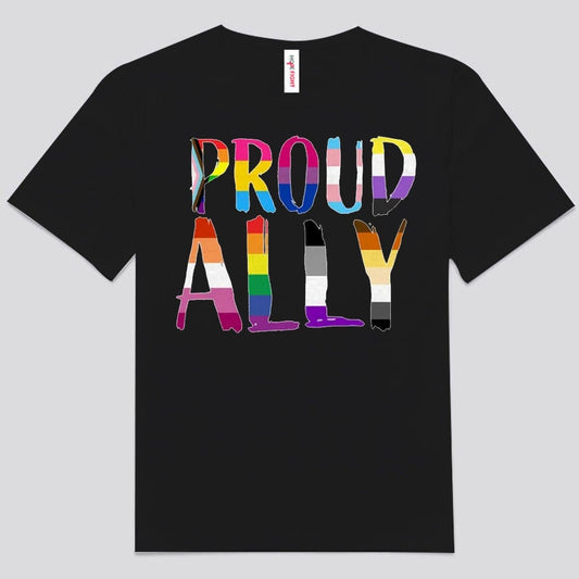 Camisetas LGBT con orgullo aliado arcoíris
