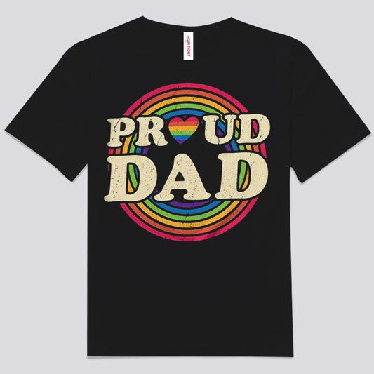 Camisetas LGBT con el orgullo de papá arcoíris