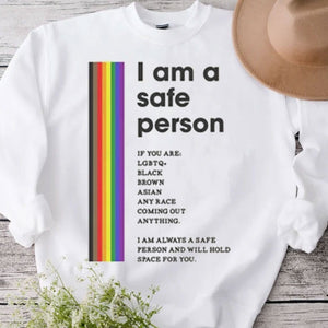 Camisetas LGBT Soy una persona segura