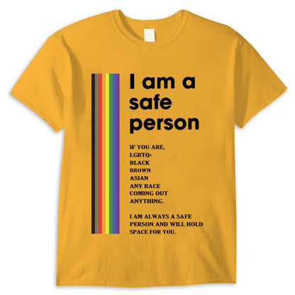 Soy una persona segura Camisetas gay, lesbiana, bisexual, transgénero, LGBT