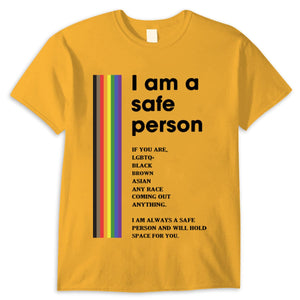 I Am A Safe Person Gay Lesbian Bisexual Transgender LGBT Shirts