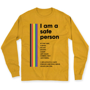 I Am A Safe Person Gay Lesbian Bisexual Transgender LGBT Shirts