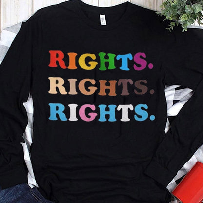 Derechos Derechos Derechos Camisetas LGBT