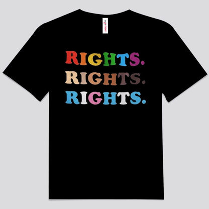 Derechos Derechos Derechos Camisetas LGBT