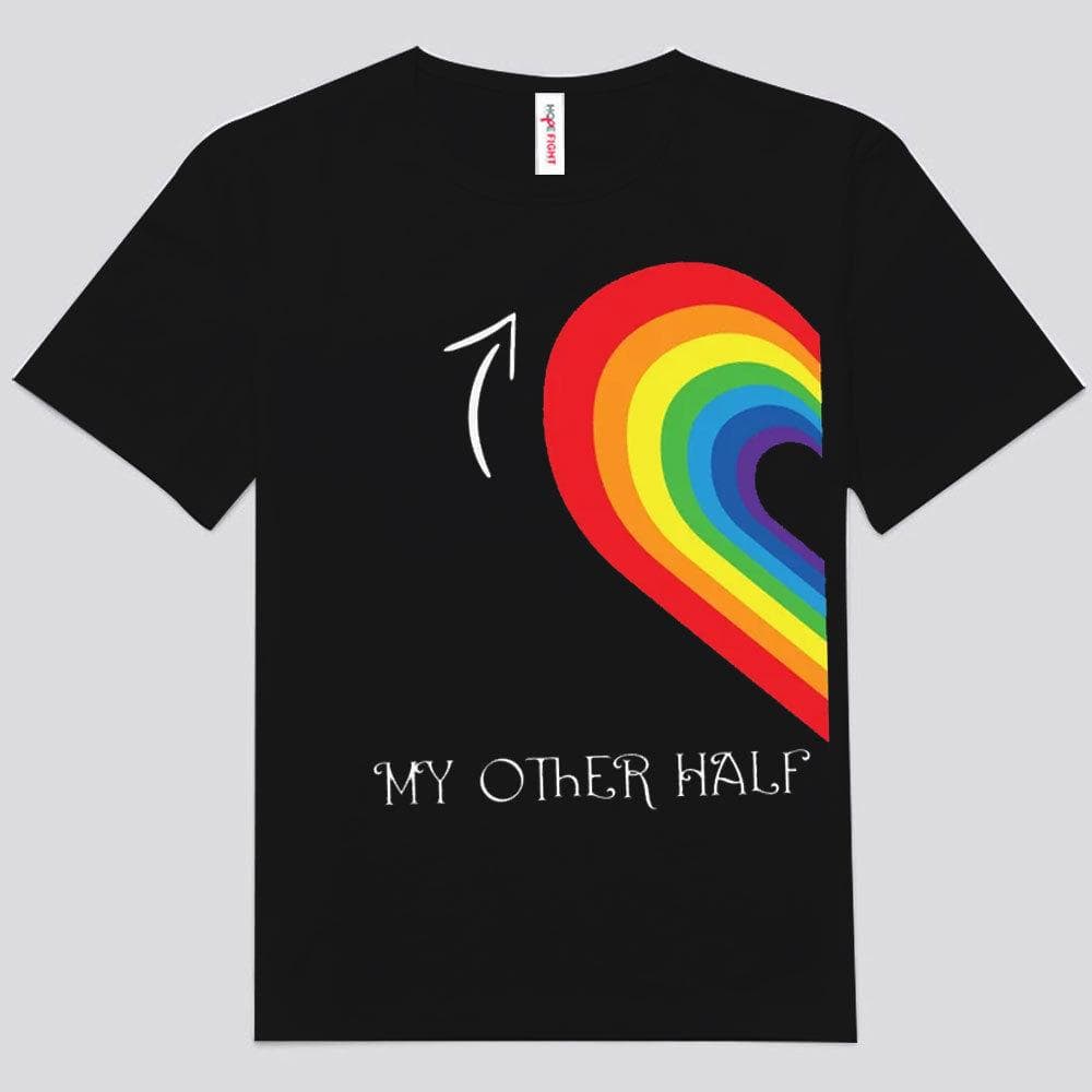 Camisetas LGBT de pareja de lesbianas de mi otra mitad