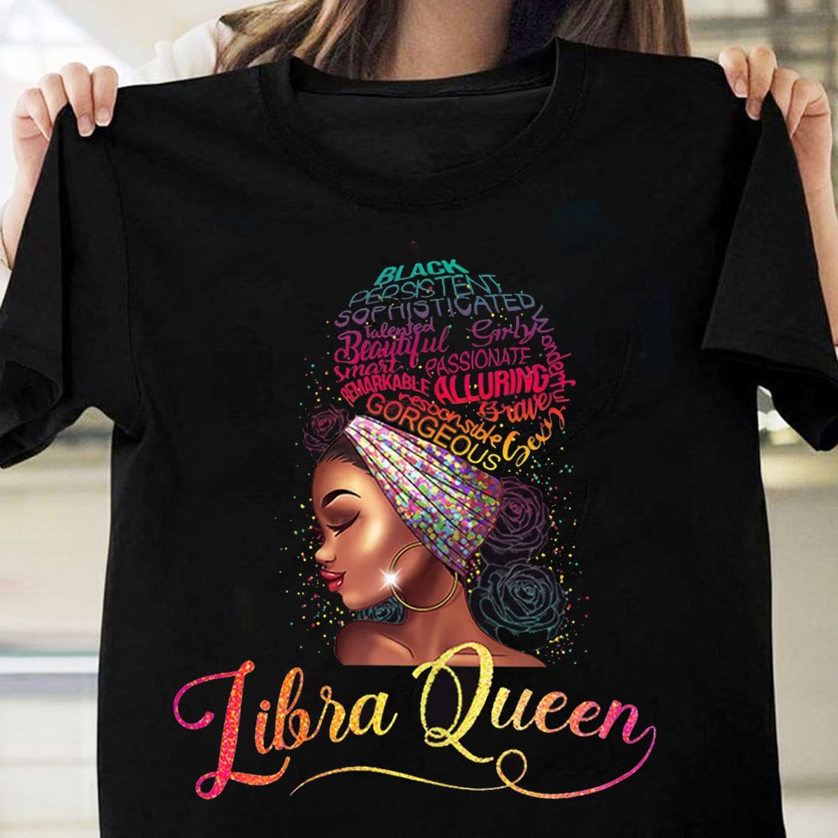 Libra Queen Afro Black Women Shirts
