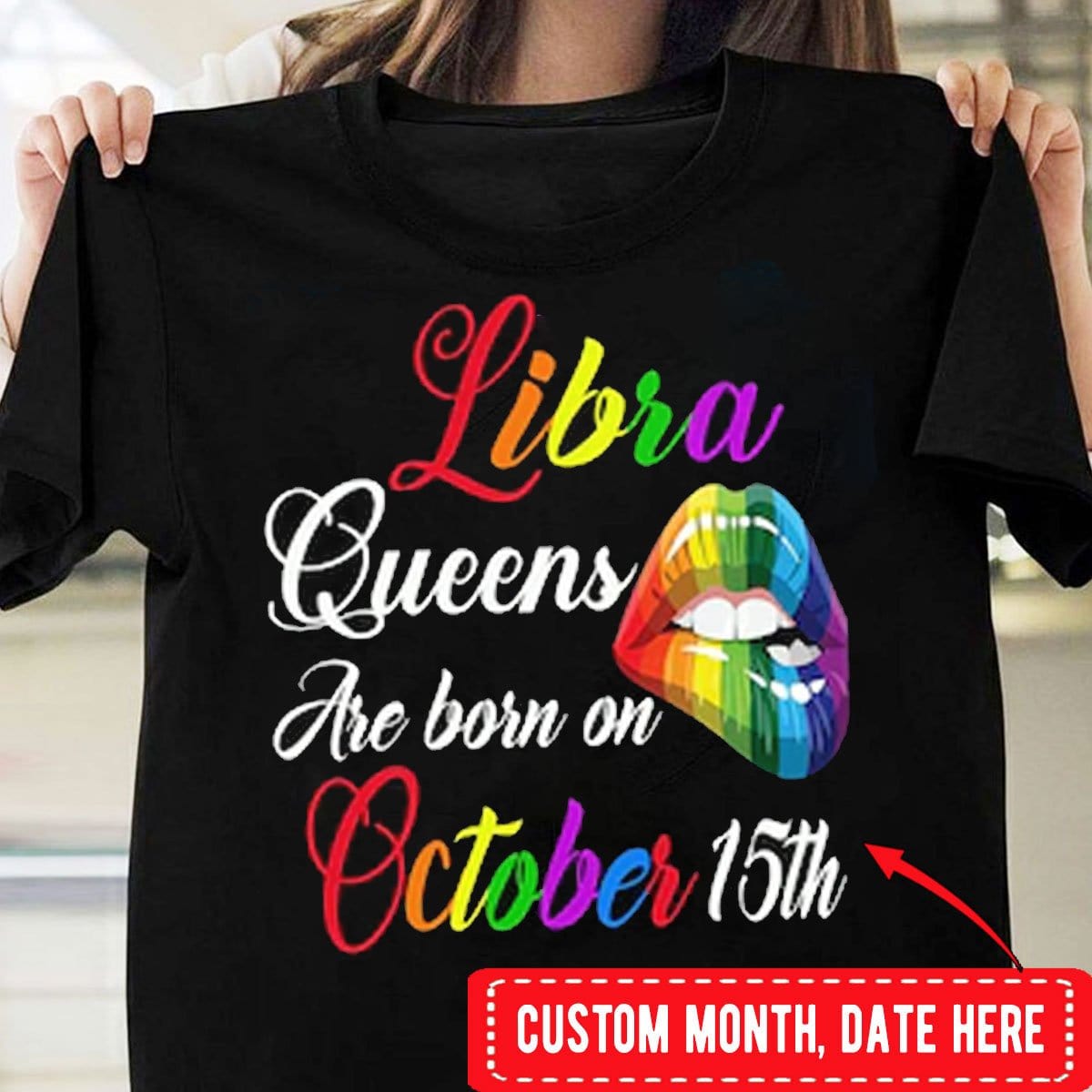 Libra Queen Shirt Libra Queen Are Born On Personalized Libra T