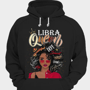 Libra Queen Afro Black Woman Shirts