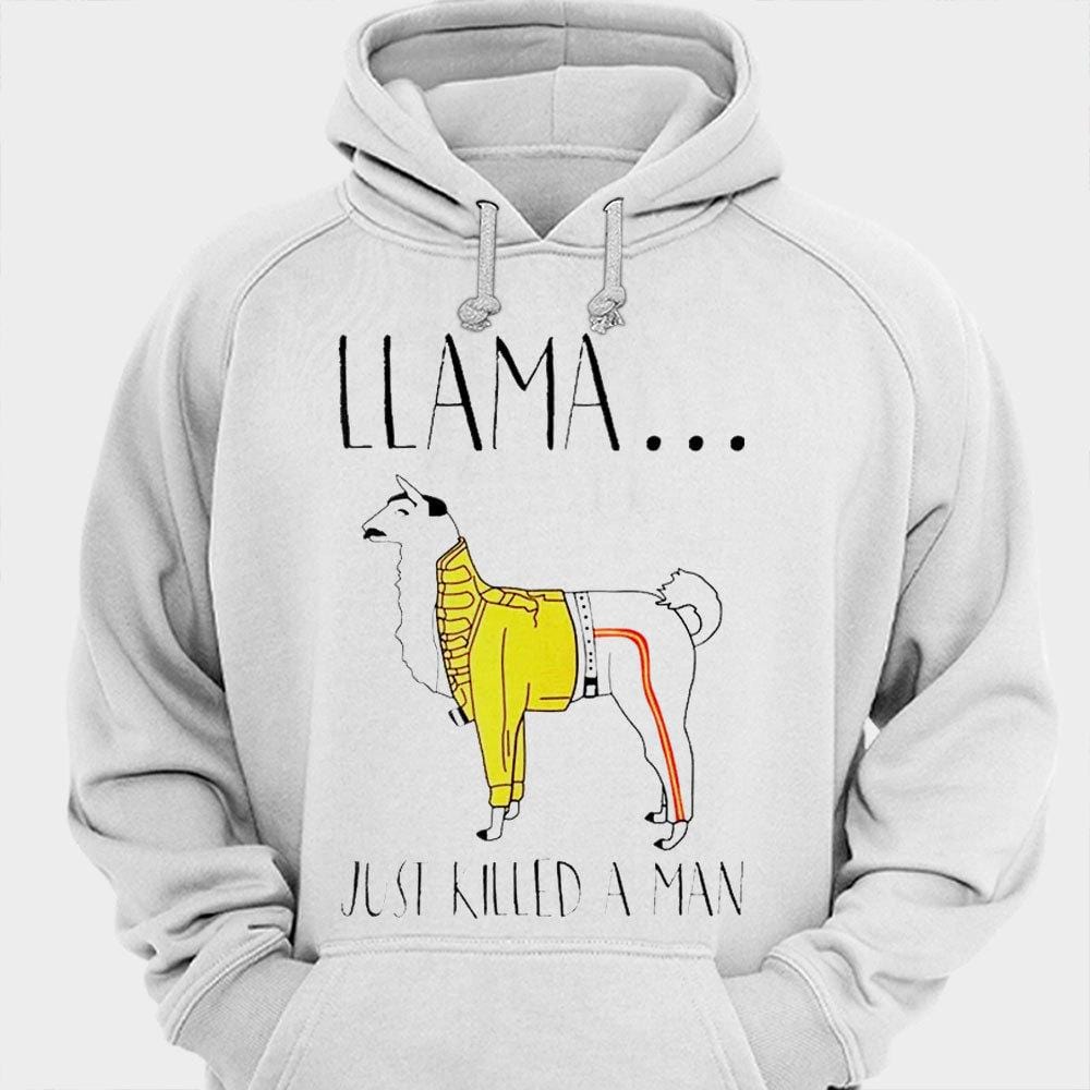 Camisetas de Llama acaba de matar a un hombre